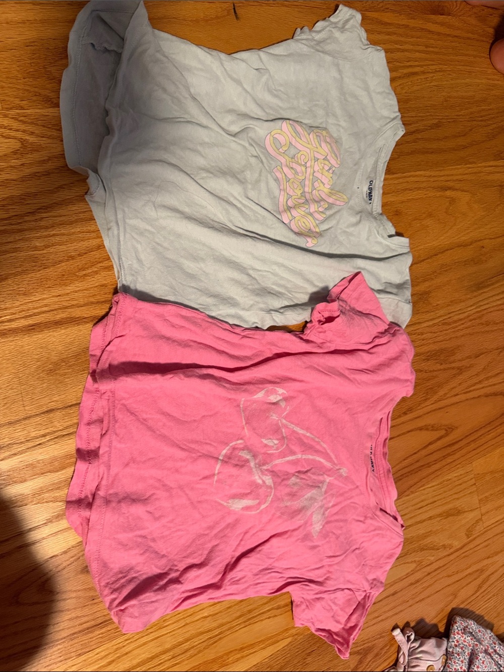Old Navy Pink Short Sleeve Tee and Blue Short Sleeve Tee Graphic